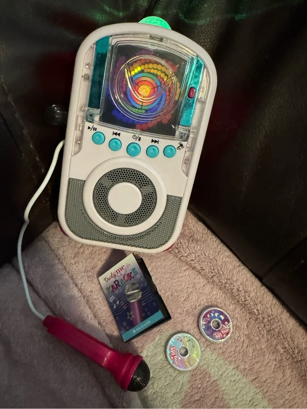 My Life Doll Karaoke machine lights up & microphone works